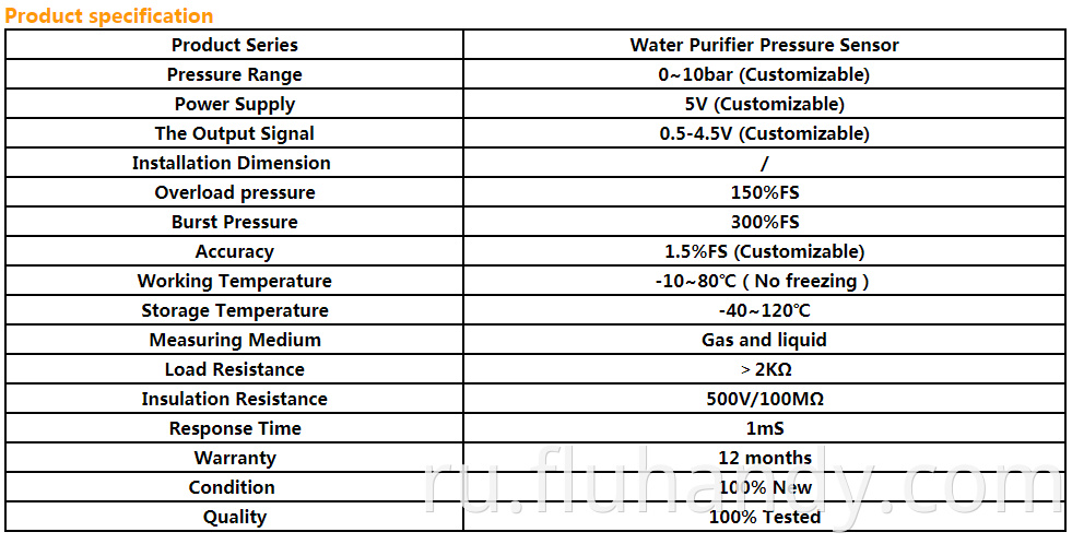 HM4100 Water Purifier Pressure Sensor